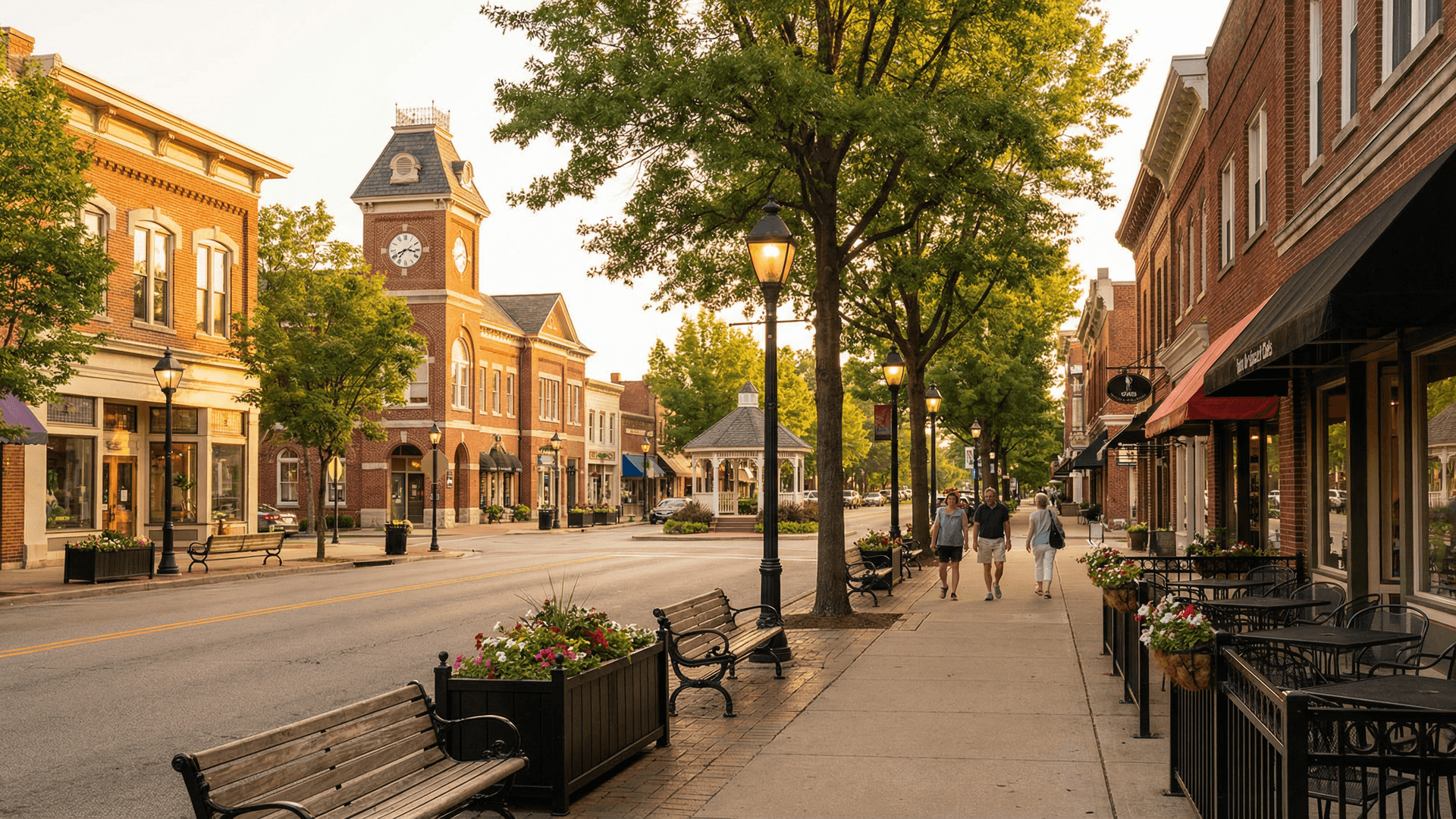 Lawrenceville cityscape